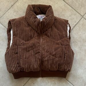 CI Sono Brown Corduroy Kids Vest, Size Large (155)